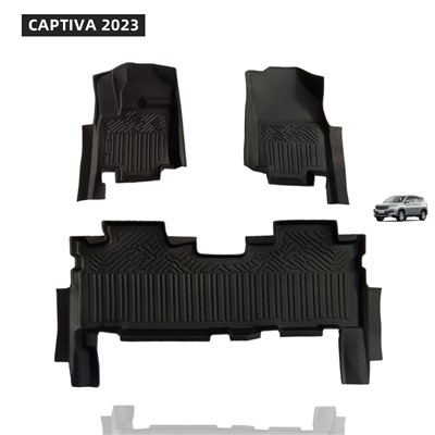 Utilisation imperméable écologique de tapis de tapis de voiture de la bande 5D pour Captiva 2023