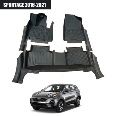 MATES DE VOITURES OEM 5D TPE avec des bords surélevés